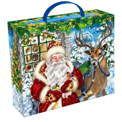 3 Д Дед Мороз и олень (чемоданчик)